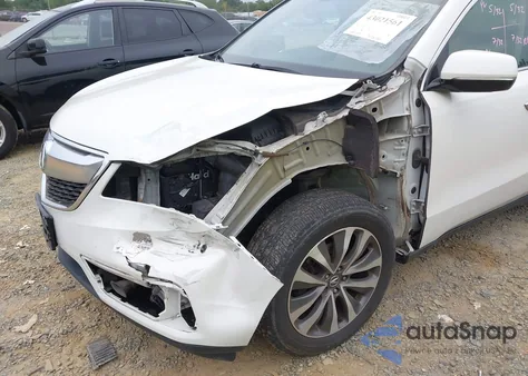 2016 Acura Mdx Technology Acurawatch Plus Packages/Technology Package z USA, uszkodzony, nr VIN 5FRYD4H40GB054348